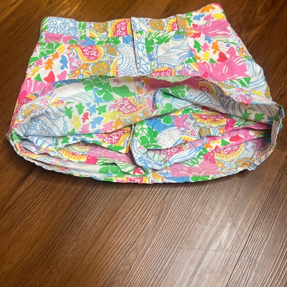 Lilly Pulitzer Girls Patchwork Print Skirt Pink Green Blue Multicolor Size 10 - Picture 3 of 5